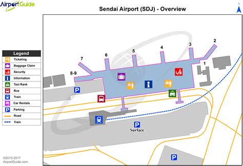 Sendai - Sendai (SDJ) Airport Terminal Maps - TravelWidget.com