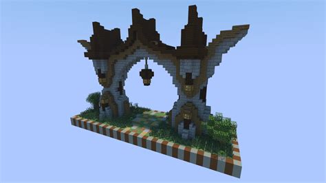 I don't have a bridge but I have an archway! | Minecraft wall, Minecraft statues, Minecraft projects