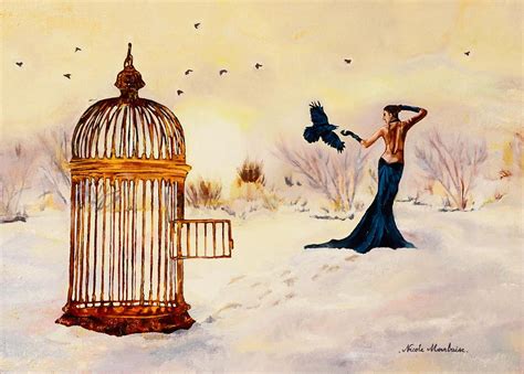 La Cage Painting by Nicole MARBAISE | Fine Art America