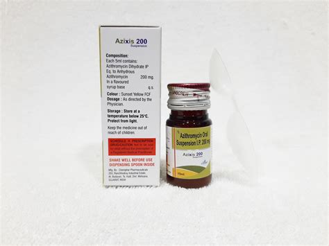 Child Pharmaceutical Syrup Azithromycin Oral Suspension IP, For Commercial, Packaging Size: 15 ...