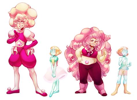 Steven Universe - Pink Diamond, Pearl, Rose Quartz by Sandette on ...