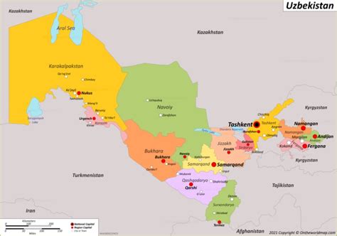 Uzbekistan Maps | Detailed Maps of Republic of Uzbekistan