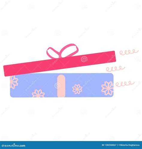 Vector. Icon of the Open Gift Box. Stock Vector - Illustration of open, celebration: 130250067