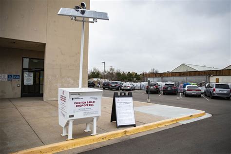 Photo: Election Day 2018 | Arapahoe Automated Ballot Drop-Off Box – NMinor | Colorado Public Radio