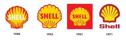 Shell logo evolution - Logo Design Love