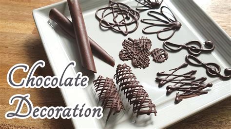 Chocolate decoration ideas for homemade cakes - YouTube