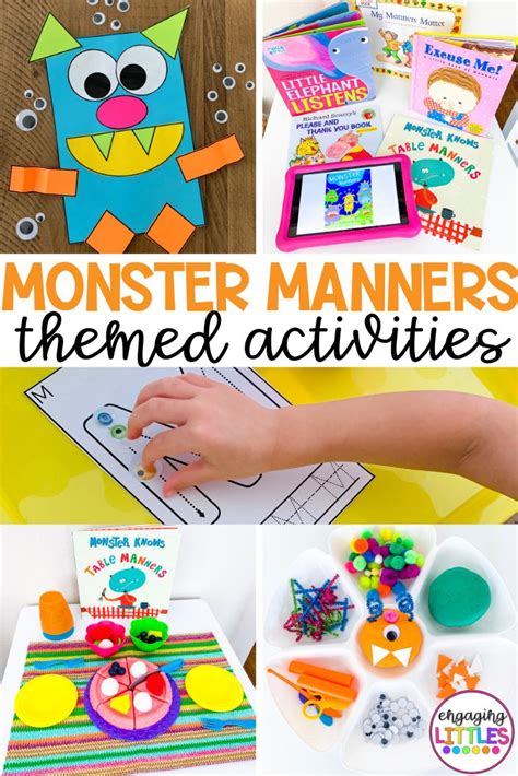 Monster Manners - Engaging Littles | Manners preschool, Manners for ...