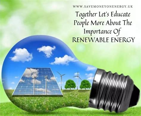 Together Let's Educate People More About The Importance Of RENEWABLE ...