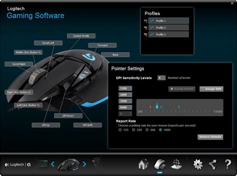 Amazon.com: Logitech G502 Proteus Core Tunable Gaming Mouse with Fully Customizable Surface ...