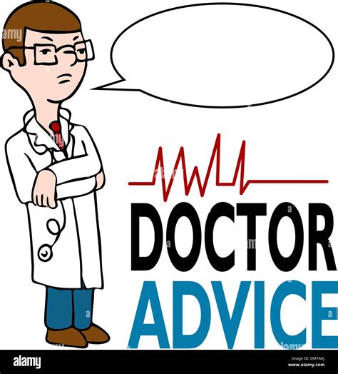 Serious Doctor Giving Advice Stock Vector Image & Art - Alamy