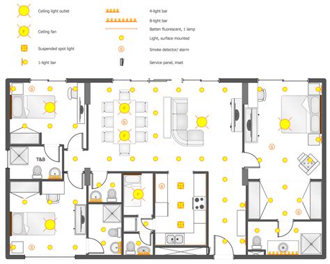 Reflected Ceiling Plans Solution | ConceptDraw.com