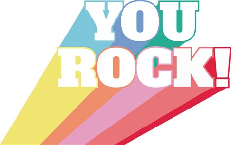 You Rock Coloured iPhone Sticker - TenStickers