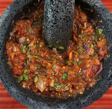 Molcajete Roasted Salsa - Roasted Tomato and Jalapeño Salsa