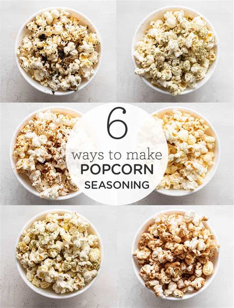 Easy + Healthy Popcorn Seasoning: 6 Ways | Simply Quinoa