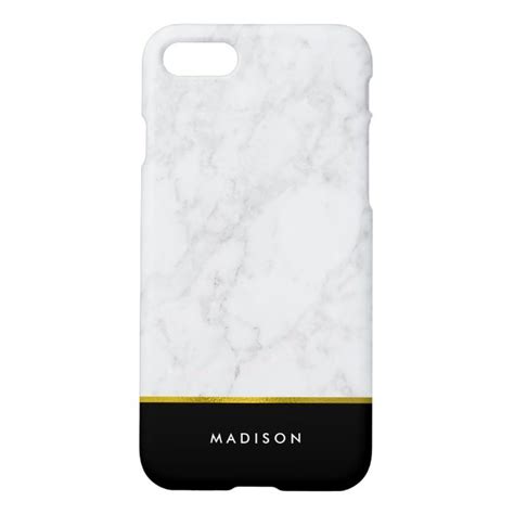 Save 20% Off | Marble Pattern and Faux Gold Foil iPhone 7 Case - Case Plus