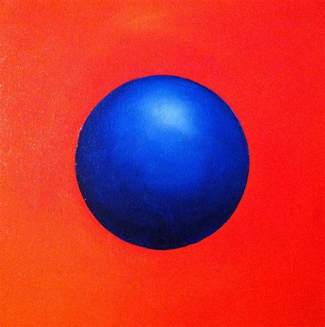 Blue Orb Painting by Alicia Hayes | Pixels