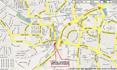 Petaling Jaya Map - Malaysia