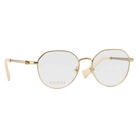 Gucci Round Optical Frame - Gold | Editorialist