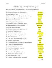 Grade 11 English Introductory Literary Devices Quiz.pdf - ENG3U ...