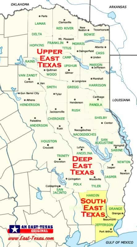 South East Texas location, maps, cities, towns, counties, things to do