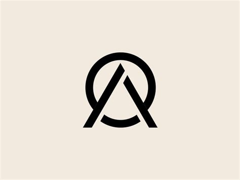 Minimalist Logo Minimal Logo Minimal AO OA ao icon | Minimal logo design inspiration, Minimalist ...