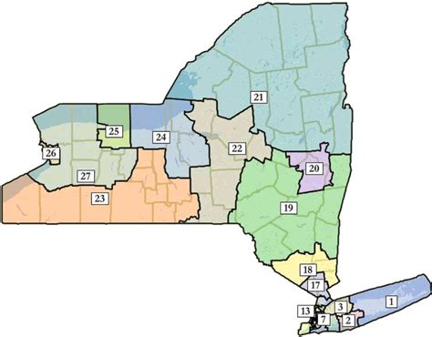 Map Of New York Congressional Districts