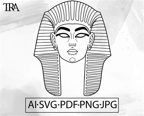 Egyptian Pharaoh SVG Ancient Egypt King of Egypt Eye of Horus Celestial Scarab Mystic Instant ...