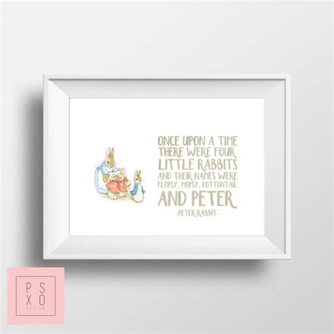 Peter Rabbit Nursery Artwork Peter Rabbit Flopsy Mopsy | Etsy