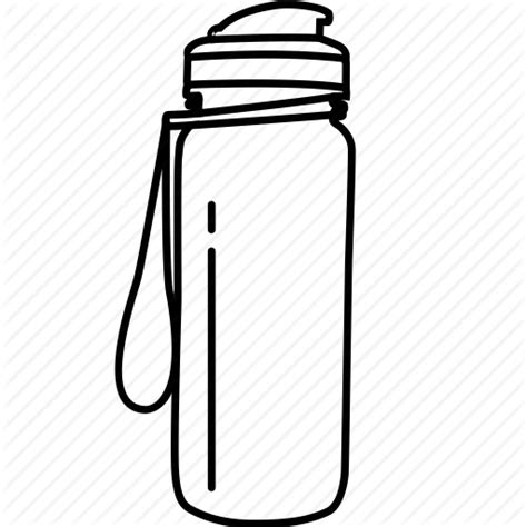 Water Bottle Outline Drawing