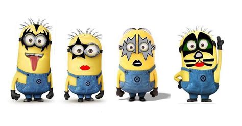 KISS minions | Minions, Minion kiss, Minions love