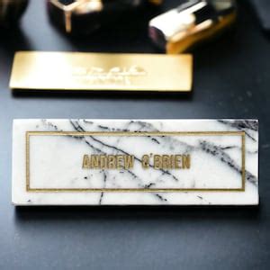 Personalized Handmade Marble Desk Name Plate,memorial Custom Gifts ...