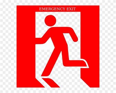 Emergency Exit Clip Art - Emergency Exit Svg - Png Download (#5769091 ...