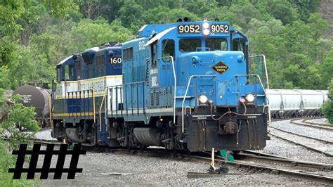 Lycoming Valley EMD GP20 9052 and Nittany & Bald Eagle EMD GP8 1601 Engines Turn Around - YouTube