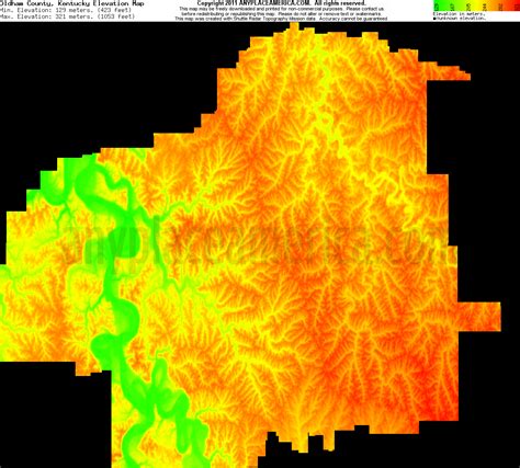 Kentucky Topographic Map Elevation Relief - Bank2home.com