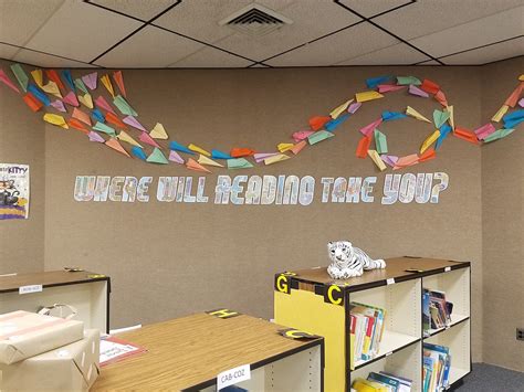 Literary Hoots: School Library Decor: Where Will Reading Take You ...