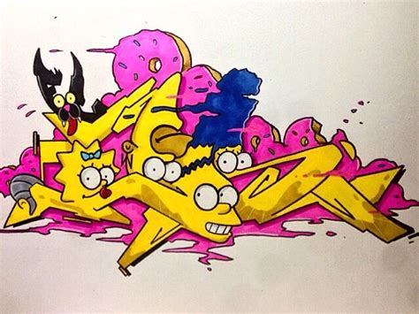 Simpsons Pt 1 by Ces | Graffiti alphabet, Art, Character