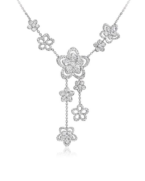 Подвеска Graff Wild Flower Diamond Drop Necklace RGN754. (15319) – купить выгодно, узнать ...