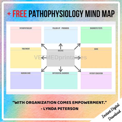 Pathophysiology Disease Process Study Note Template for | Etsy UK