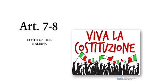 Articoli 7 e 8 della Costituzione Italiana - YouTube