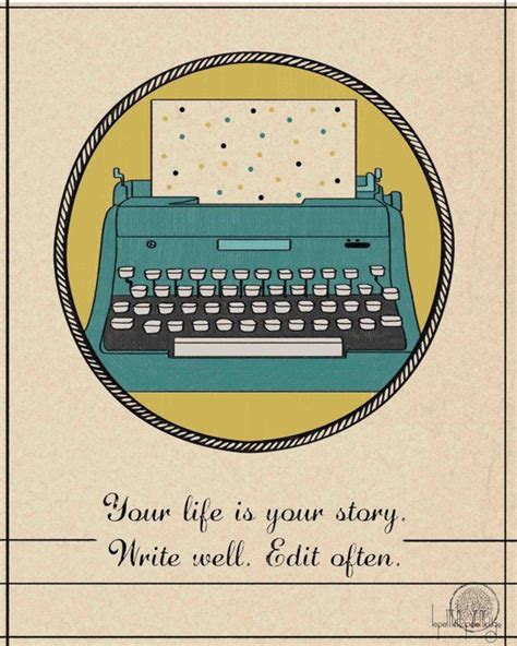 Vintage Typewriter Printable Life Quote Art Inspirational | Etsy | Printable life quotes ...