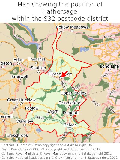 Where is Hathersage? Hathersage on a map