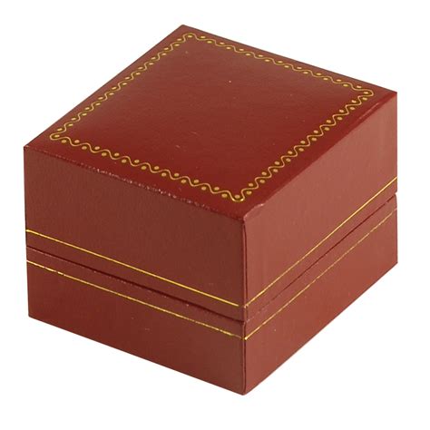 Cartier Style Ring Box Red Leatherette