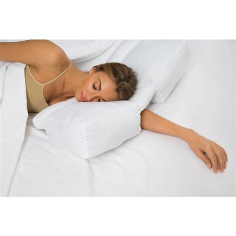 DeluxeComfort.com Better Sleep Pillow Gel Fiber Pillow - Patented Arm-Tunnel Design Improves ...