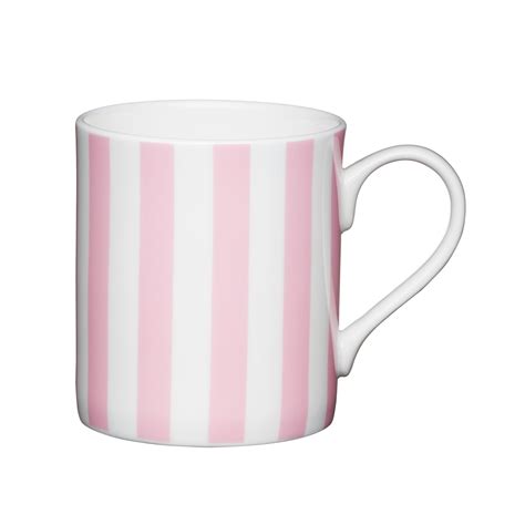 Espresso Mug: 1 x 80ml Pink Stripe Espresso Mug, Ceramic - The Big Kitchen - Cookware, Bakeware ...
