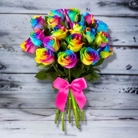 Rainbow Roses | Brisbane Flower Bouquet Delivery