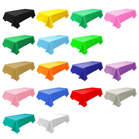 Solid Color Table Cover - 54 x 108 Inch: Rebecca's Toys & Prizes