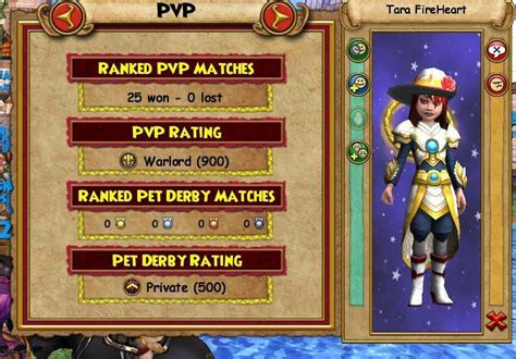 Wizard101 PVP Warlord Badge in 3 Days Values - MAVIN