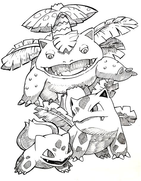 Ivysaur Coloring Page