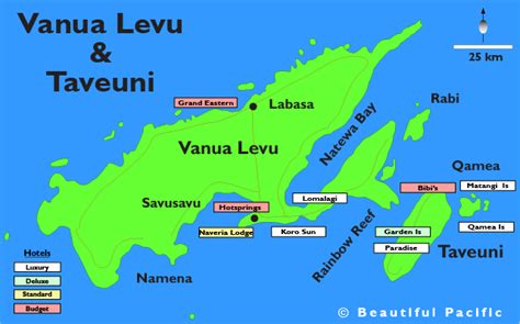 Vanua Levu Fiji Map