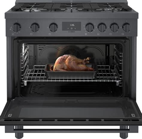 Bosch 800 Series 36" Black Stainless Steel Pro Style Gas Range | Big Sandy Superstore ...